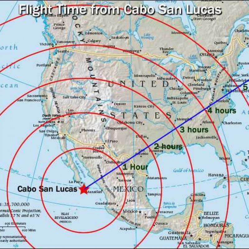 Flying Times Map